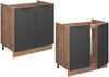 Spülenunterschrank Fame-Line Dunkelgrau 80 cm ohne Arbeitsplatte Vicco Bild 5