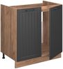 Spülenunterschrank Fame-Line Dunkelgrau 80 cm ohne Arbeitsplatte Vicco Bild 4