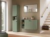 Garderobenschrank (B/H/T: 40x192x37 cm) in Smoke Green Nachbildung Bild 5
