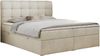 Boxspringbett, Schlafzimmerbett, Bettkasten - FAST - 180x200cm - Beige Velours - H4 Bild 4
