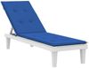 vidaXL Liegestuhl-Auflage, Polyester königsblau, (75+105)x50x3 cm Bild 3