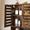 Vasagle Hängeschrank mit höhenverstellbarem Einlegeboden, Holz vintagebraun, 60 x 20 x 70 (BxTxH) cm Bild 3