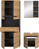 Xonox Canu Badkombination (B/H/T: 154x193x34 cm) in Basalt grau Nachbildung und Artisan Nachbildung Bild 2