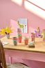 rice Becher Rice Buchstabenbecher – Melamin Tassen A–Z mit Blumen-Design, BPA-frei, 1-tlg, Melamin Bild 3