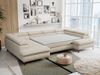 Mks Möbel 'Peter U' Wohnlandschaft mit Bettkasten, Bettfunktion & einstellbaren Kopfstützen, Beige, Boucle, mit Topper Bild 5