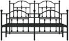 vidaXL Bettgestell mit Kopf- und Fußteil Metall Schwarz 140x200 cm 353458 Bild 5