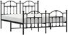 vidaXL Bettgestell mit Kopf- und Fußteil Metall Schwarz 140x200 cm 353458 Bild 4