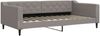 vidaXL Tagesbett Ausziehbar mit Schubladen Taupe 100x200 cm Stoff 3197488 Bild 4