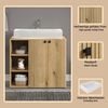 trendteam smart living - Waschbeckenunterschrank Unterschrank auf Rollen - Badezimmer - PureBliss - Aufbaumaß (BxHxT) 80 x 64 x 42 cm - Farbe Evoke Eiche mit schwarzen Rillen - 233730142 Bild 5
