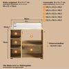 trendteam smart living - Waschbeckenunterschrank Unterschrank auf Rollen - Badezimmer - PureBliss - Aufbaumaß (BxHxT) 80 x 64 x 42 cm - Farbe Evoke Eiche mit schwarzen Rillen - 233730142 Bild 4