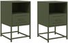 vidaXL Nachttische 2 Stk. Olivgrün 36x39x60,5 cm Stahl 846563 Bild 2