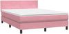 vidaXL Boxspringbett mit Matratze Rosa 140x210 cm Samt 3316022 Bild 4