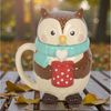 ABYstyle Tasse Süße Keramik Tasse Eule mit Deckel – Oliver Owl - Becher Herbst Bild 2