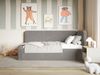 Selsey Fanko – Kinderbett 90x200 cm mit Rausfallschutz, Kopfteil rechts, Plüsch, Taupe Bild 2