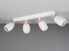 LED Deckenstrahler Weiß 4-flammig mit Stanzmuster, Breite 74cm Bild 5