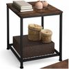 tectake Beistelltisch Couchtisch Lincoln 40,5x40x50,5cm (1-St, 1 tlg), Reizvoller Beistelltisch im rustikalen Industrial Style Bild 5