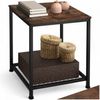 tectake Beistelltisch Couchtisch Lincoln 40,5x40x50,5cm (1-St, 1 tlg), Reizvoller Beistelltisch im rustikalen Industrial Style Bild 4