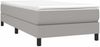 vidaXL Polsterbett, Stoff, 25,0 cm, Hellgrau, 100x200 cm, mit Lattenrost, Schwarz Bild 3