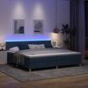 vidaXL LED Boxspringbett mit LED-Lichtleisten Blau 200 x 200 cm Stoff 3342547 Bild 5
