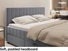MEBLINI Boxspringbett PIAF 140x200 cm mit Bettkasten - H3P/Grau Samt Polsterbett - Doppelbett mit Topper & Taschenfederkern-Matratze Bild 5