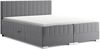 MEBLINI Boxspringbett PIAF 140x200 cm mit Bettkasten - H3P/Grau Samt Polsterbett - Doppelbett mit Topper & Taschenfederkern-Matratze Bild 2