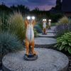 2x LED Außenleuchte TIMON, Braun, Erdmännchen, Dämmerungssensor, IP44 Bild 3