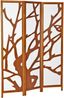 3 fach Paravent Raumteiler Holz Trennwand spanische Wand Sichtschutz Braun Bild 4