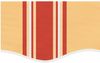 vidaXL Markisenvolant Gelb und Orange Gestreift 5 m 367796 Bild 4