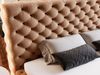 GRAINGOLD Astra Doppelbett 200x200, Polsterbett mit Kopfteil und Bettkasten, Samt-Stoff, Braun Bild 5