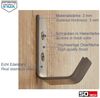 SO-TECH® Kleiderhaken doppelter Wandhaken, Edelstahl, 142 x 20 x 45 mm, (5-St), großer Jackenhaken mit abgerundeten Kanten echt Edelstahl Bild 4