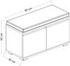 Schuhbank Brande mit 4 Ablagefächer 42 x 80 x 35 cm Schwarz [en. casa] Bild 2