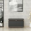 Schuhbank Brande mit 4 Ablagefächer 42 x 80 x 35 cm Schwarz [en. casa] Bild 4