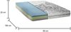Dmora Einzelmatratze Agnone, herausnehmbare Matratze aus Memory-Schaum und Wasserschaum, 100 % Made in Italy, milbenhemmend und hypoallergen, 80 x 190 x 22 cm Bild 3