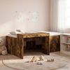 vidaXL Hochbett mit Schreibtisch für Kinder Geräucherte Eiche 3422687 Bild 1