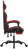 vidaXL Gaming-Stuhl mit Fußstütze Schwarz und Rot Kunstleder, Drehbar [3143831] Bild 4
