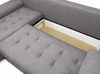 AX LIVING Manisa Wohnzimmer Couch L Form Schlafsofa Grau L Bild 4