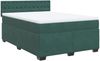 vidaXL Boxspringbett mit Matratze Dunkelgrün 140x200 cm Samt 3286345 Bild 2