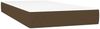 vidaXL Boxspringbett mit Matratze Dunkelbraun 120x190 cm Stoff 3270358 Bild 5