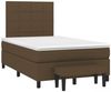 vidaXL Boxspringbett mit Matratze Dunkelbraun 120x190 cm Stoff 3270358 Bild 2