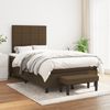 vidaXL Boxspringbett mit Matratze Dunkelbraun 120x190 cm Stoff 3270358 Bild 3