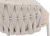 2er-Set Aluminium-Gartenstuhl HWC-P89, Gartensessel Outdoor Stuhl, Stoff/Textil (180 g/m²) Seilgeflecht Rope ~ creme Bild 5