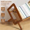 BlingBin Bücherregal Schreibtisch-Bücherregal, Organizer, Aufbewahrungsregal, 1er Set 1-tlg, Kippbares Holz Bücherregal, Tischständer für CDs/Zeitschriften/Bücher Bild 3