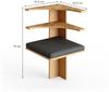 Esszimmer-Eckbank Roman Goldkraft Eiche 43.5 x 43.5 cm Vicco Bild 3