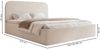 Selsey 'Sonvivo' Polsterbett mit Bettkasten, Bouclé, hellbeige, 140x200 Bild 5