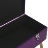vidaXL Bank mit Stauraum 80 cm Lila Samt 329931 Bild 5