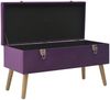 vidaXL Bank mit Stauraum 80 cm Lila Samt 329931 Bild 3