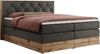 Boxspringbett VENETO KING, Doppelbett mit Multipocket-Matratze, Polsterbett mit Kopfstütze - 140 x 200 cm - Dunkelgrau Velvet - H3 Bild 4