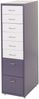 Rollcontainer Boston T851, Schubladenschrank Stahlschrank, 110x28x41cm 8 Schubladen ~ dunkelgrau weiß-dunkelgrau Bild 4