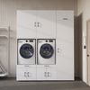 Roomart Waschmaschinenschrank / Überbauschrank - SERIE 3 – 194 cm breit – für Waschküche & Hauswirtschaftsraum – mit Schubladen & Ausziehbrett • Weiß Bild 3