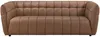 Vente-unique - DUGORI Sofa Leder Braun - B 92,5 cm x H 74 cm x L 222 cm Bild 2